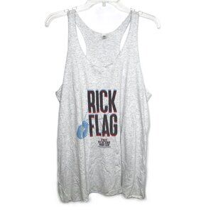 Rick Flag Suicide Squad Graphic Burnout Muscle Shirt Tank Men XXL